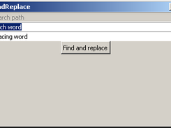 Main dialog where user can select all parameters
