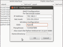 Configure dialog