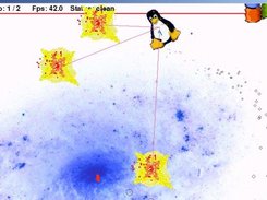 Version 50b: red Debian Laser Rays of Death