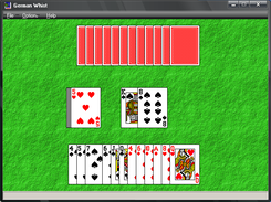 PyGermanWhist 0.9b on Windows XP (skinned)