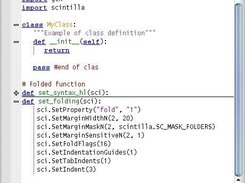 Syntax highlighting and folding for the Python lexer