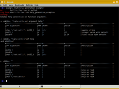Function with 2 overloaded signatures. Help formatted using line drawing characters (example 0820)