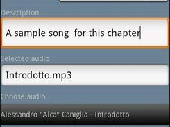 An audio chapter creation