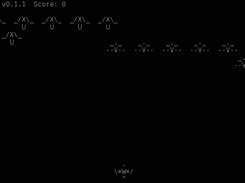 An early version of pynvaders
