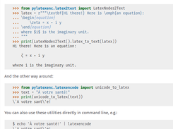 pylatexenc Screenshot 1