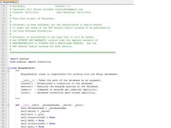 Screen shot of MongoDB Handler librray