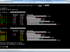 Compare versions of packages on local folder and packages on server