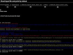Usage Example 1: read from input file and print by stdout