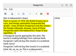 Tagging text