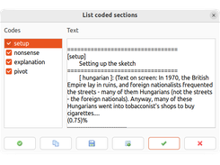 Retrieving marked text selections