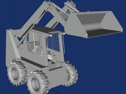 Visualization of a Skidsteer