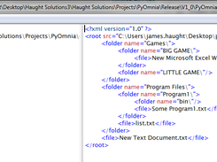 Example of a directory in XML format