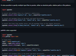pypandoc Screenshot 1