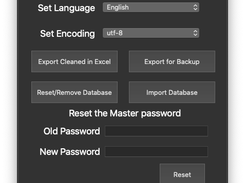 Configuration Menu