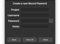 Create Password Menu