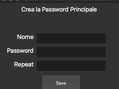 Create Master Password