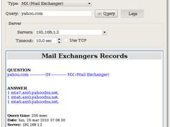 Main Window with DNS server