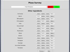 Pizza Survey, Fred Flintstone