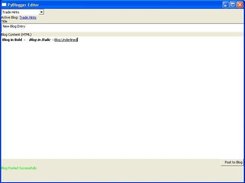 Screenshot of Blog Edit Panel in Windows