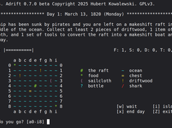 "Adrift" (version 0.7.0 beta)
