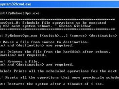 Welcome screen of PyRebootOps