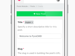 PyroCMS Screenshot 1