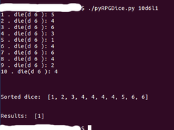 pyRPGDice Screenshot 4