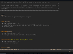 PyScaffold Screenshot 1