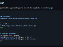 PyScript Screenshot 1
