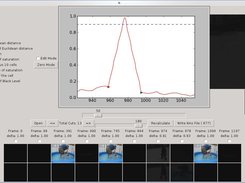 Showing fade to black autodetected. Red triangle means the transition will not be exported