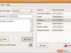 The main window of PySms