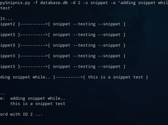 pySnipnix Screenshot 3