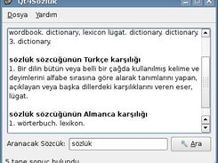 qt4sozluk 0.1_beta1 in Turkish