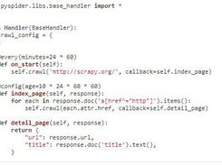 pyspider Screenshot 1