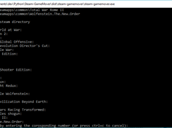 Screenshot of pySteamGameMover selection screen