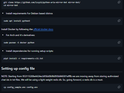 python-aria-mirror-bot Screenshot 1