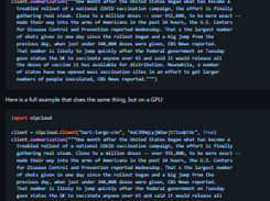 Python Client For NLP Cloud Screenshot 1