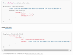 Python colorlog Screenshot 1