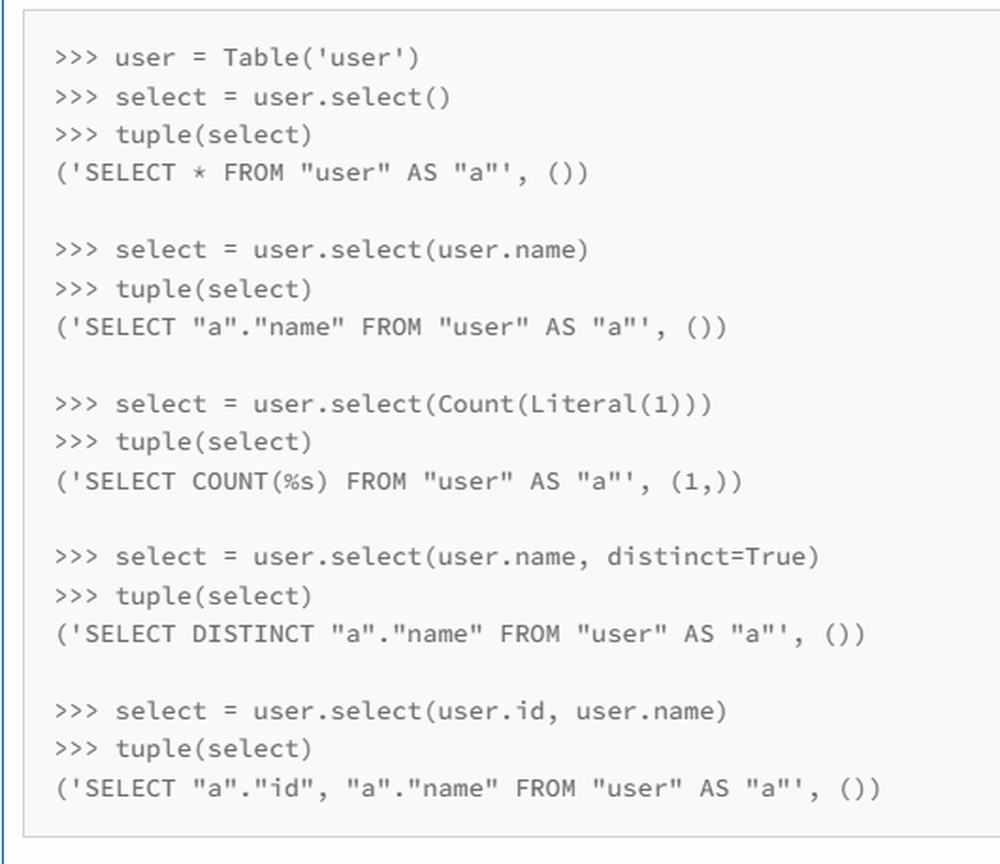 python-sql Screenshot 1