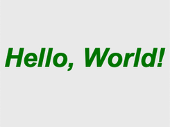 Hello, World!