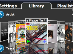 Coverflow Library Browsing