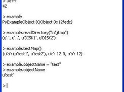 PyScriptingConsole example