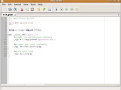 Editor window on Ubuntu