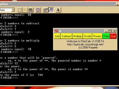 PytoCalc on Windows 98