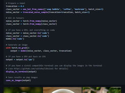 PyTorch pretrained BigGAN Screenshot 1
