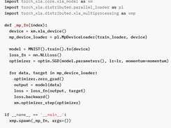 PyTorch/XLA Screenshot 1