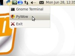 pytray menu running in ubuntu 10.4