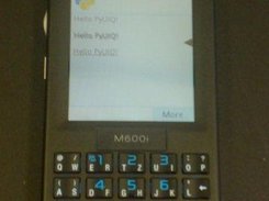 PyUIQ in Sony Ericsson M600i - A UIQ3 device