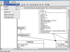 PyUt 1.3(CVS) Danish version with class diagram