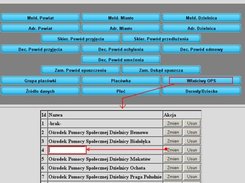 Editable options tables